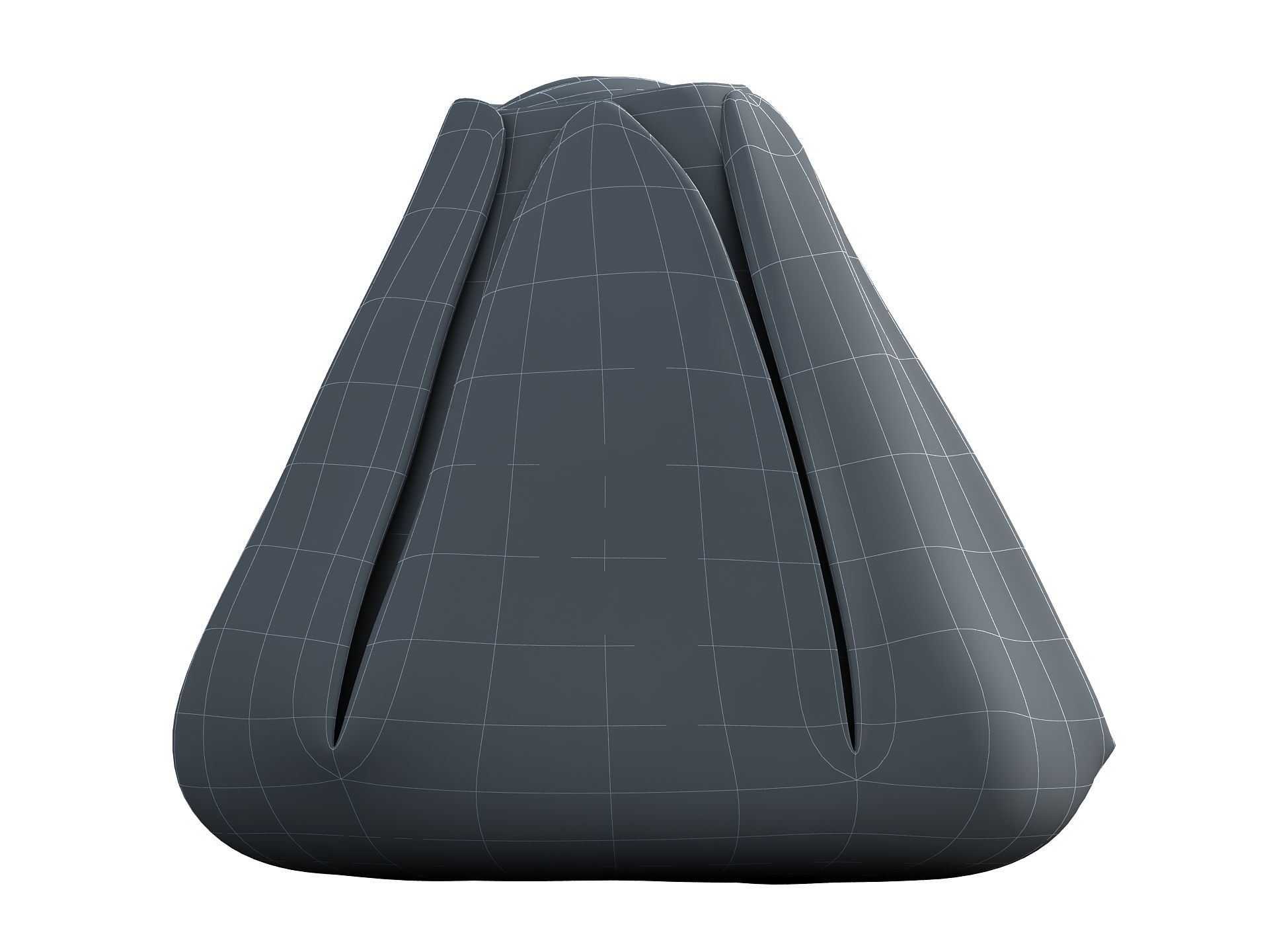 Adult Barnacle Balanus Low-poly 3D model_10