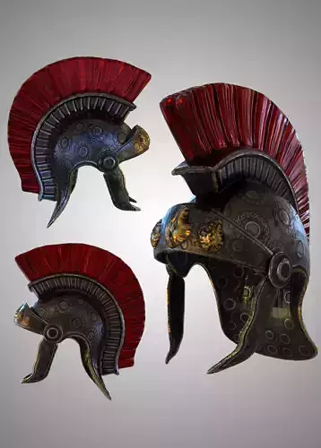 Roman Helmet Empire 3D model