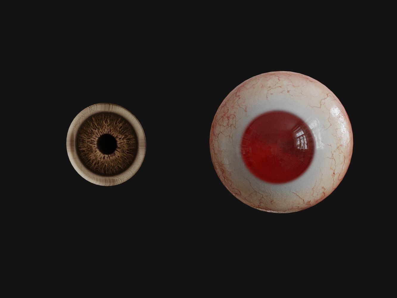 Human Eye with Eyelids 3D model_10