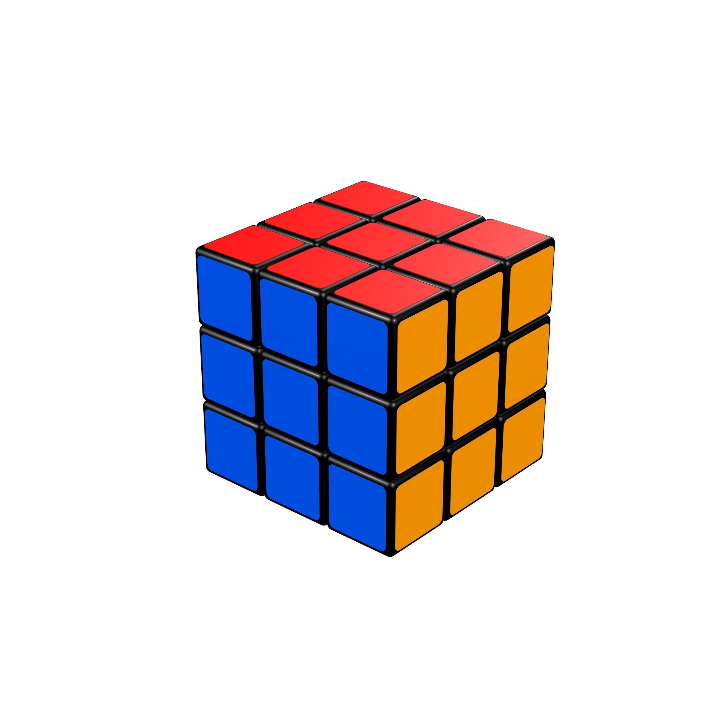 Rubik Cube 3D model_3