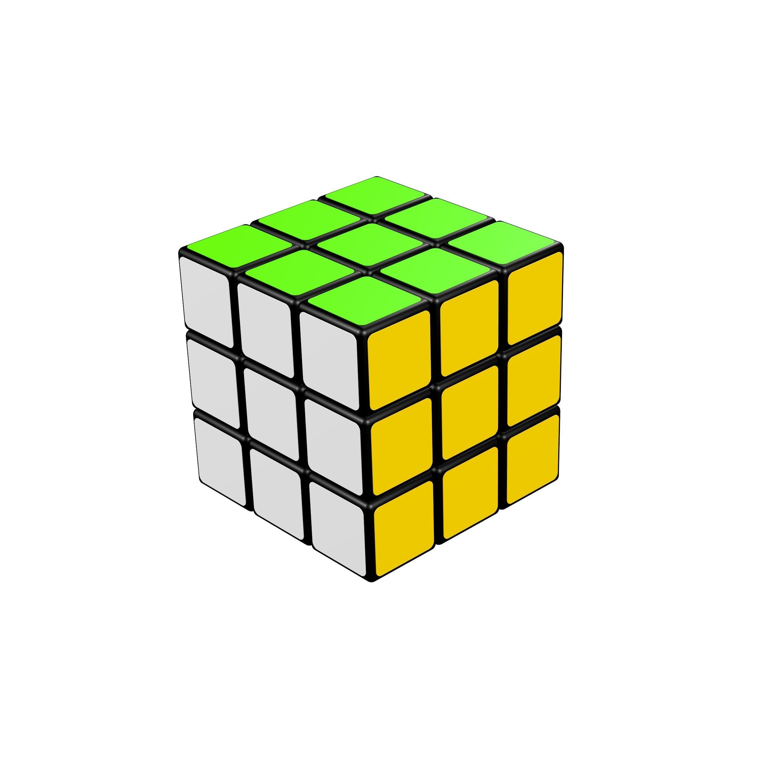 Rubik Cube 3D model_6