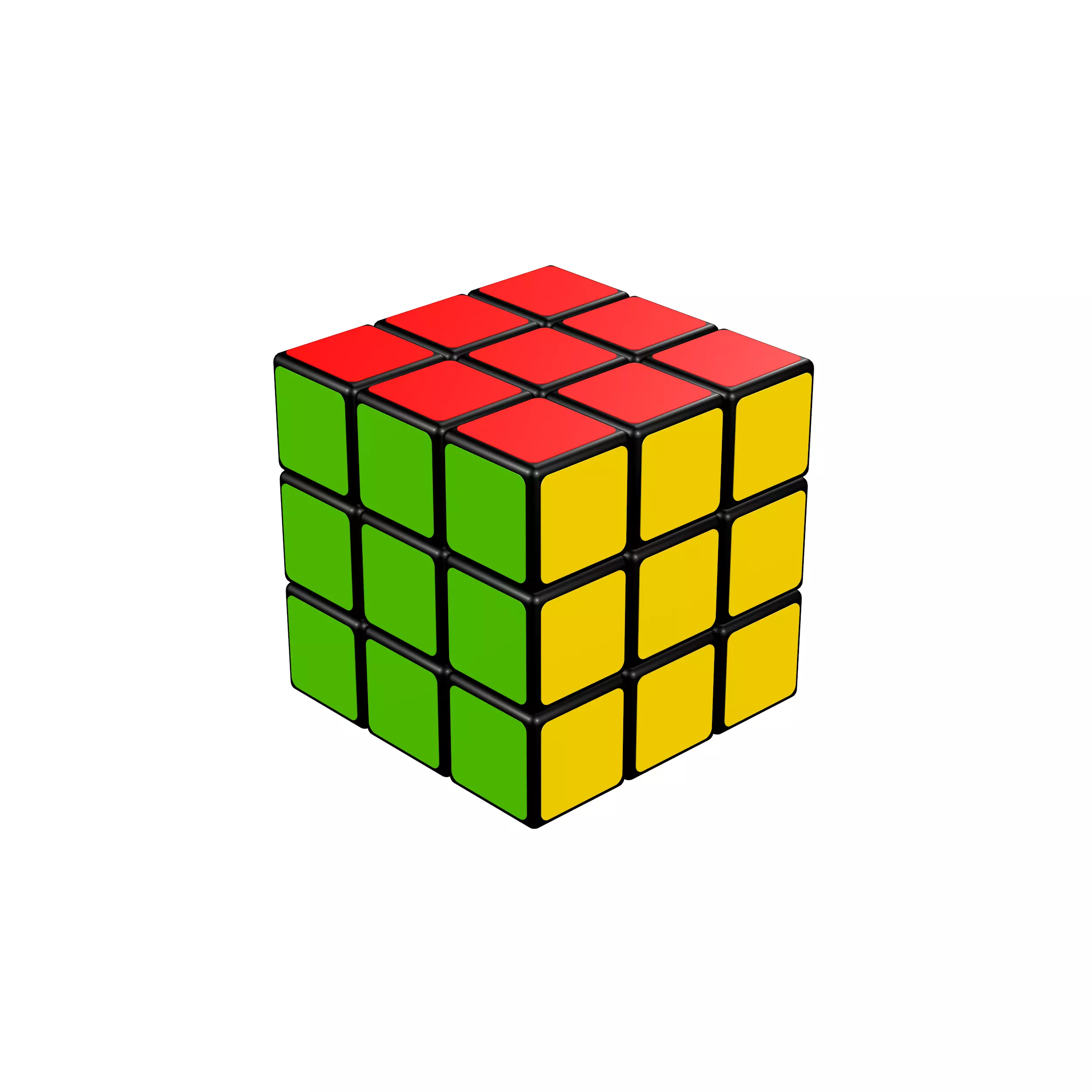 Rubik Cube 3D model_0