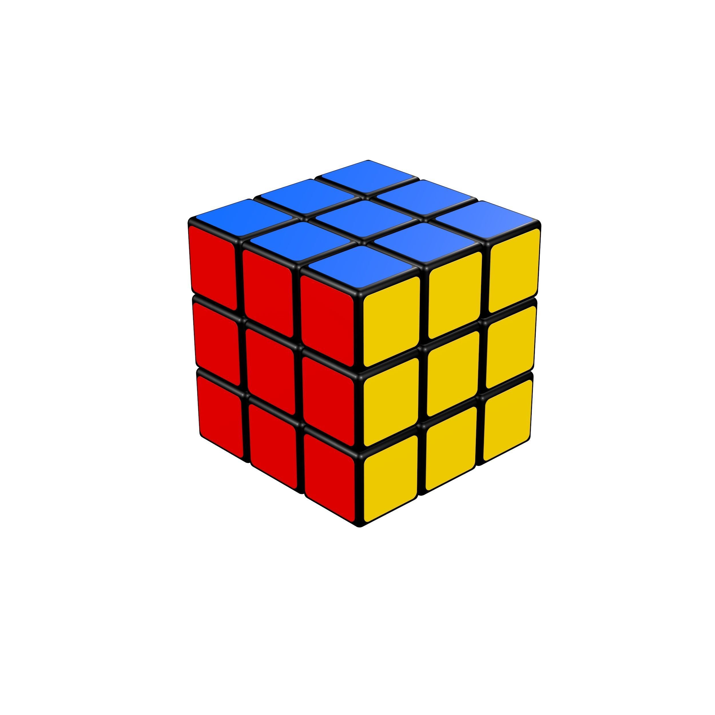 Rubik Cube 3D model_8