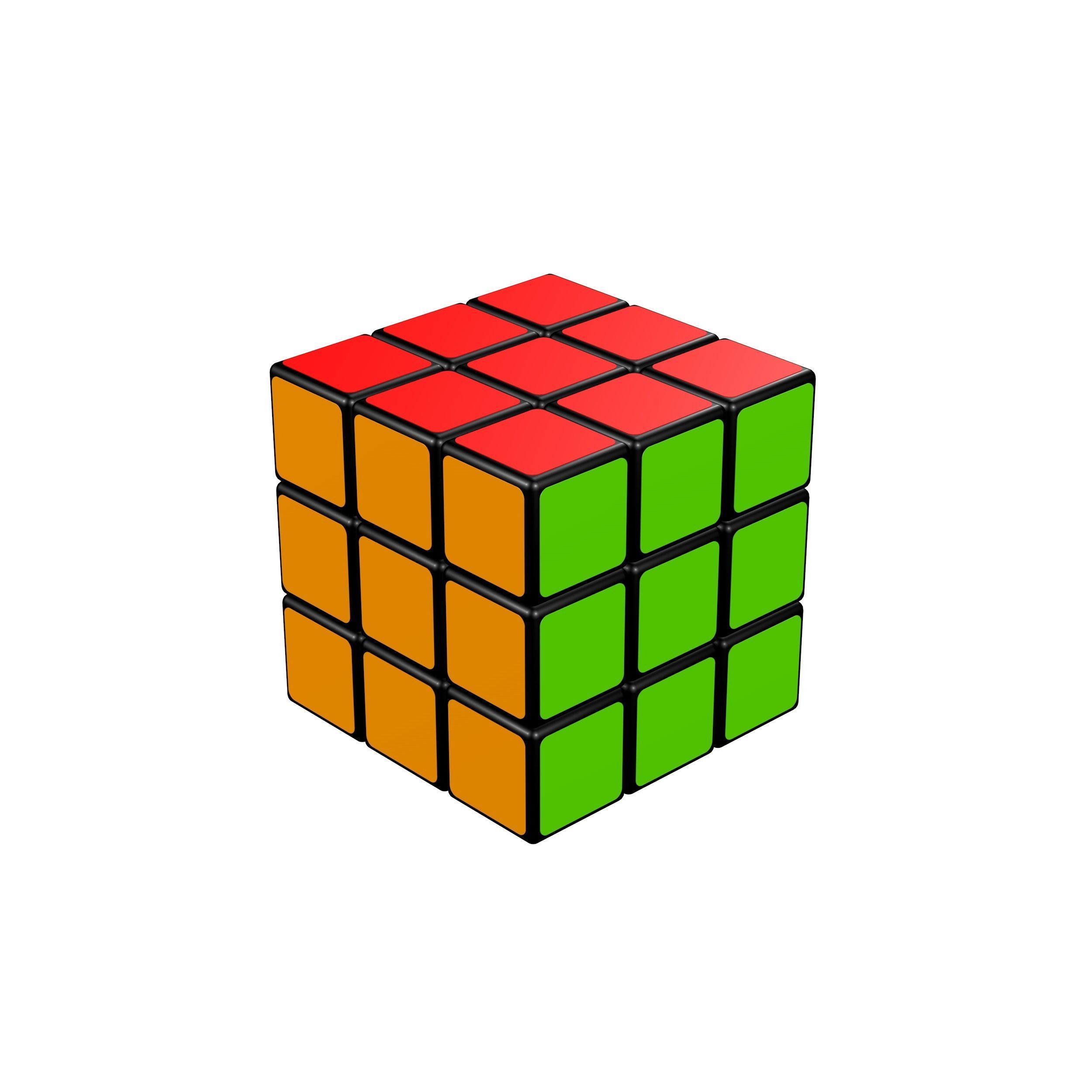 Rubik Cube 3D model_2