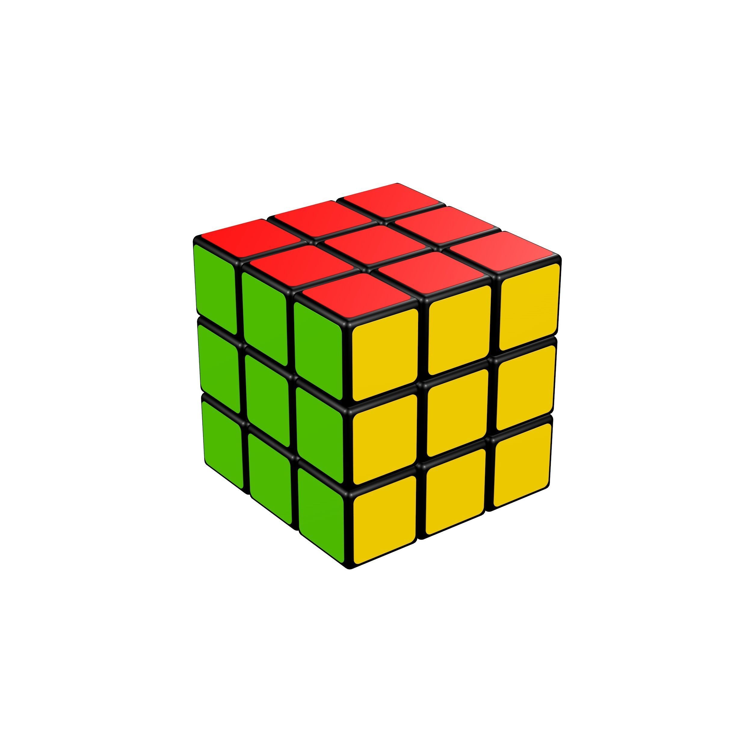 Rubik Cube 3D model_5