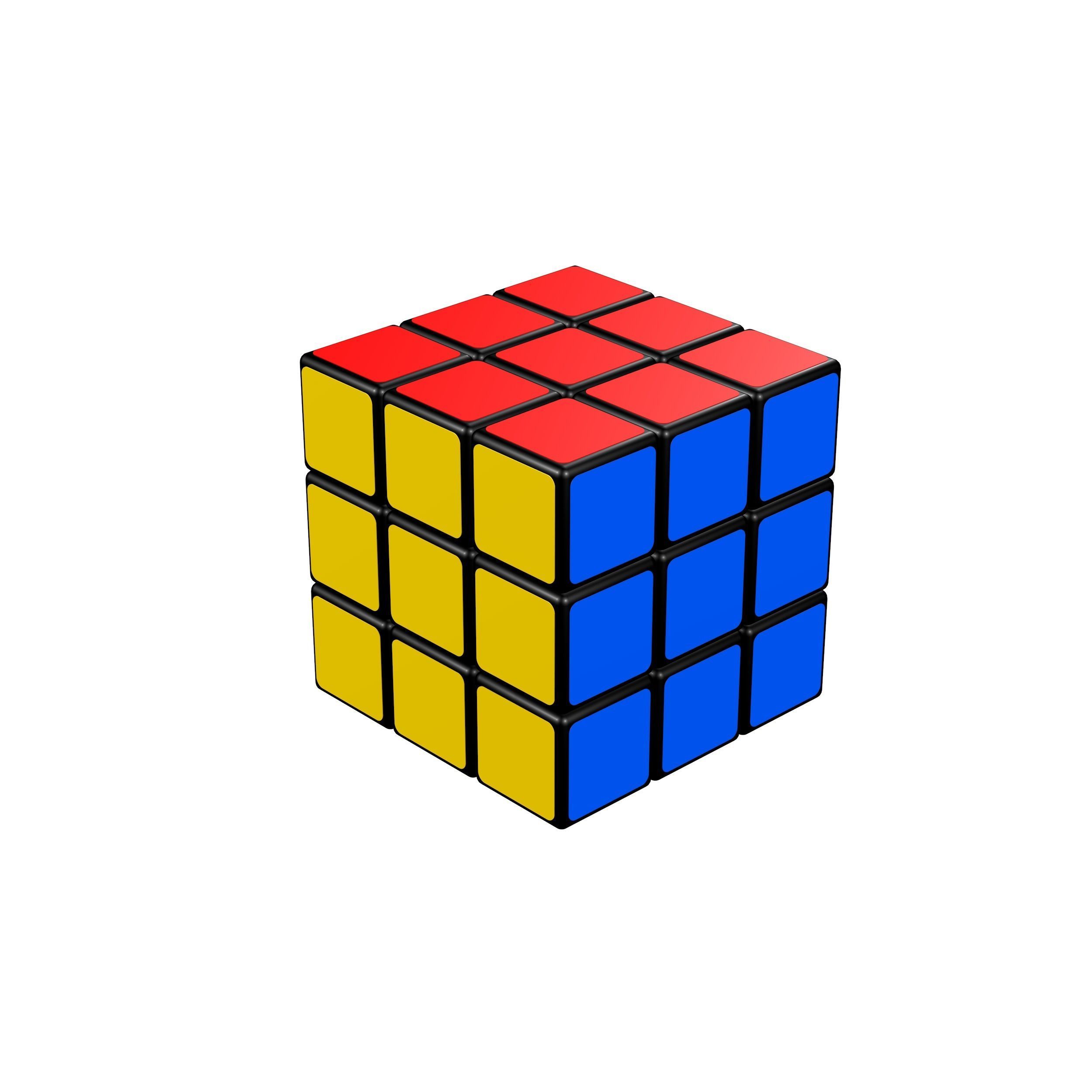 Rubik Cube 3D model_4