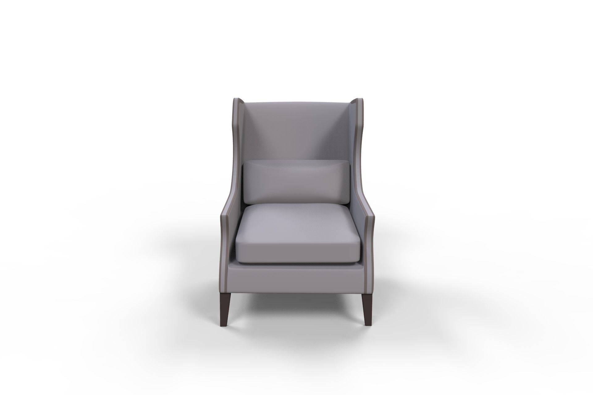 chair wing Low-poly 3D model_4