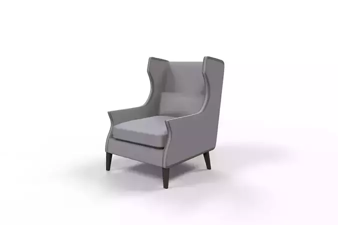 chair wing Low-poly 3D model