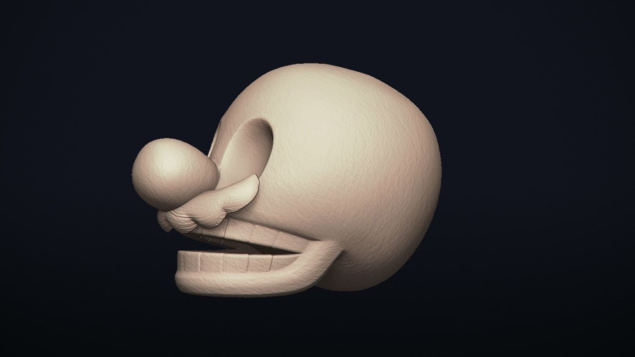 Super Mario Skull 3D print model_2
