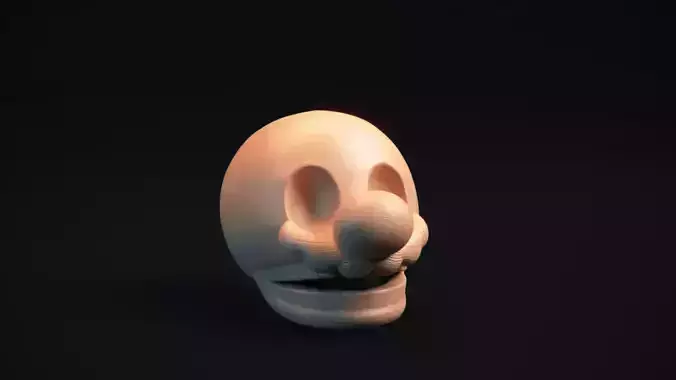 Super Mario Skull 3D print model