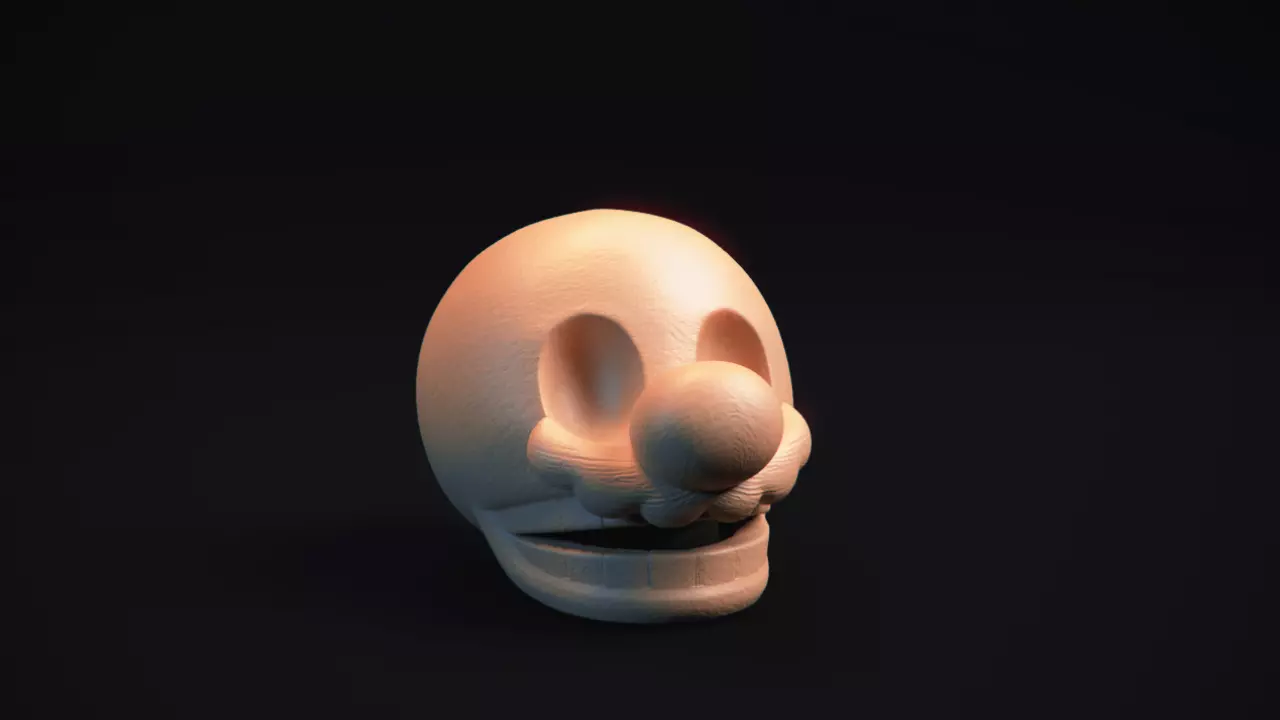 Super Mario Skull 3D print model_0