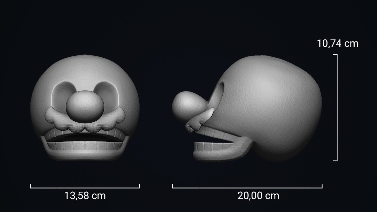 Super Mario Skull 3D print model_1