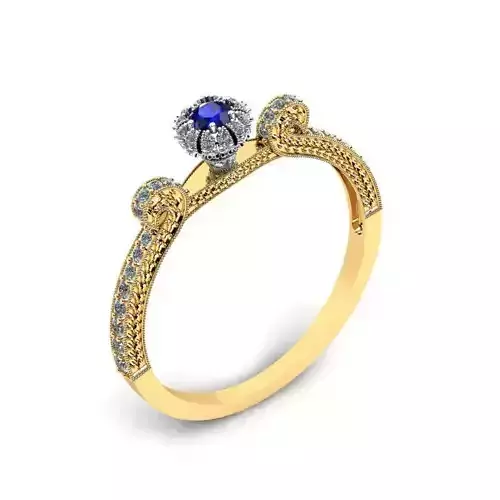 Fantasy kit ring and earring