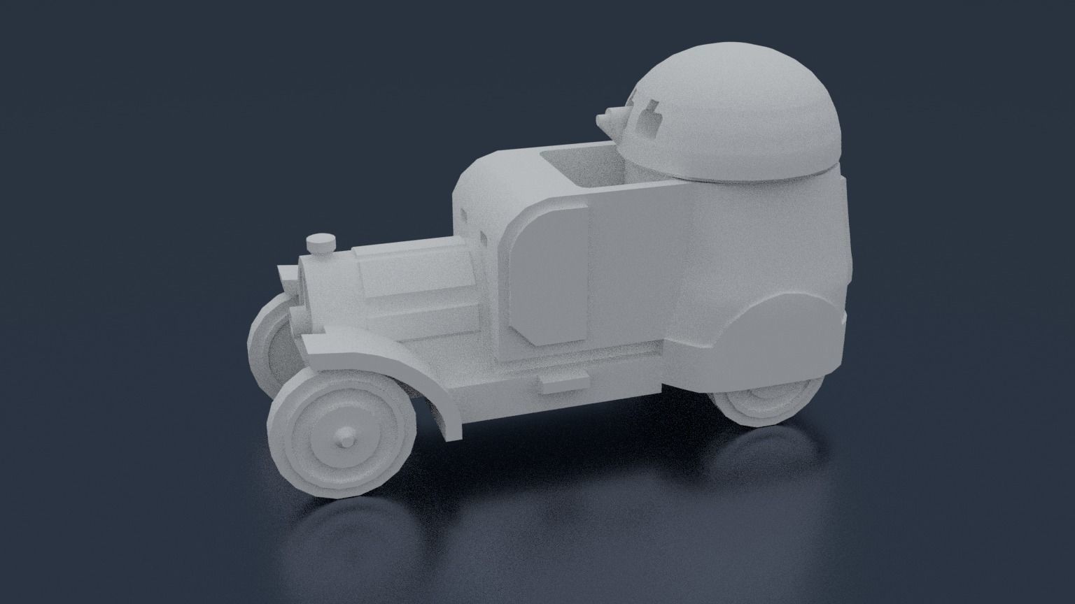 Austro-Daimler Panzerautomobil 3D print model_3