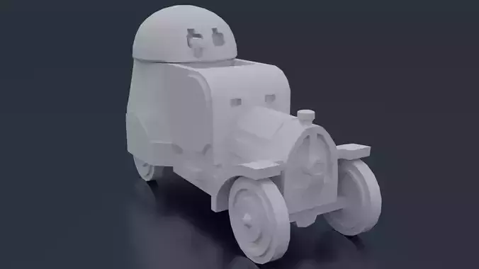 Austro-Daimler Panzerautomobil 3D print model