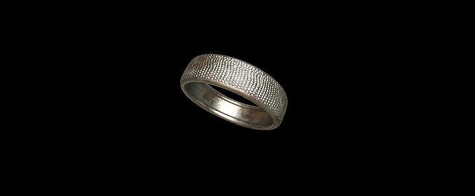 Lizard Skin Ring 3D print model
