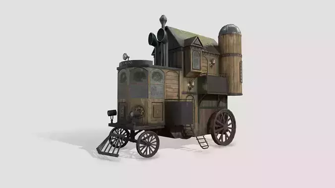Steampunk house on wheels