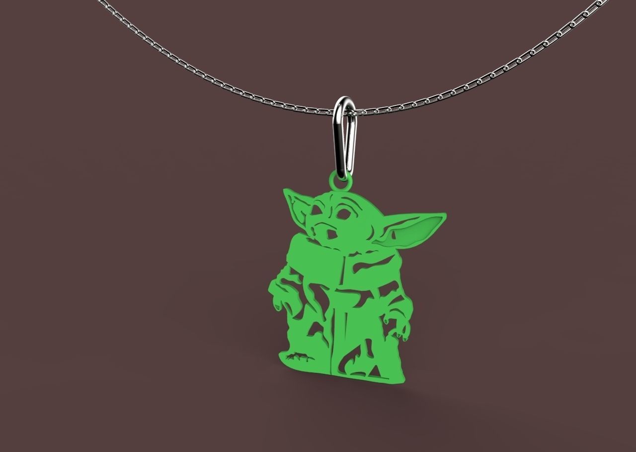 baby yoda 3D print model_6