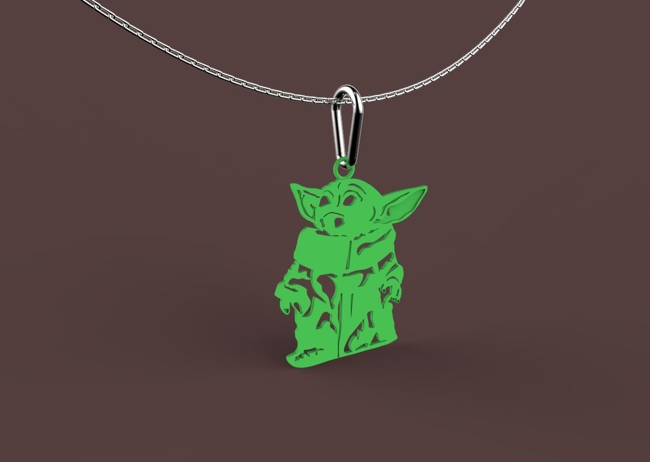 baby yoda 3D print model_5