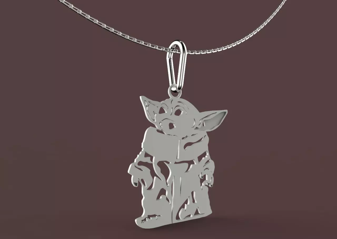 baby yoda 3D print model_0