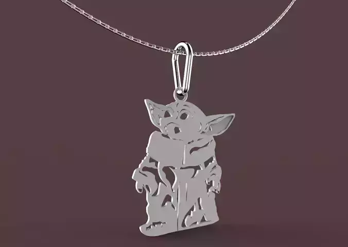 baby yoda 3D print model