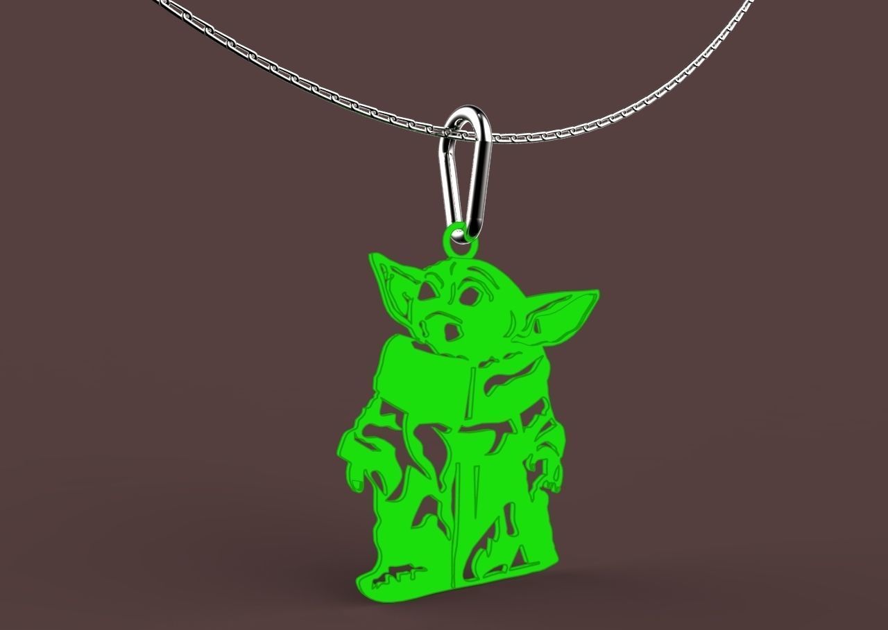 baby yoda 3D print model_1