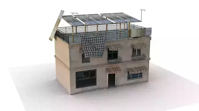 Arab Building Interior And Exterior