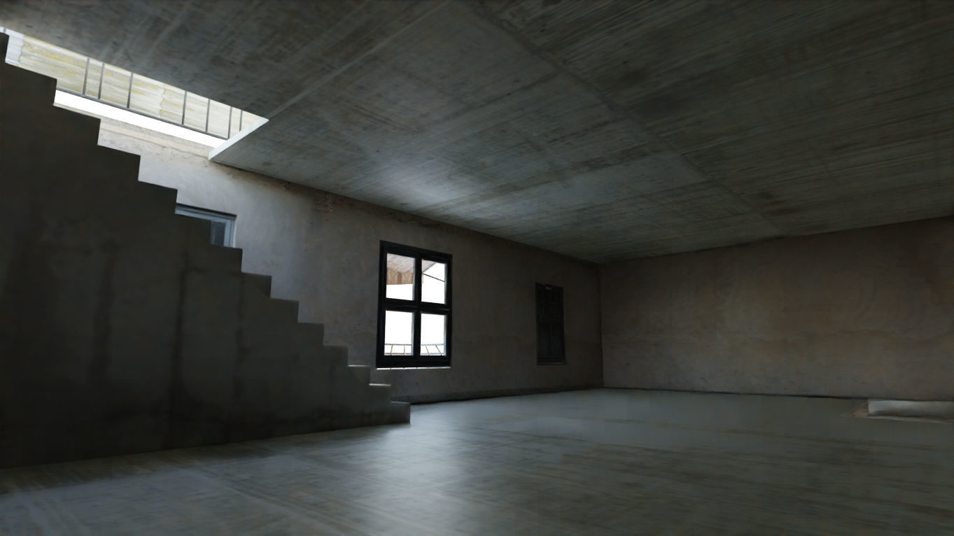 Arab Building Interior And Exterior Low-poly 3D model_5