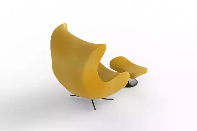 Chair egg Low-poly 3D model