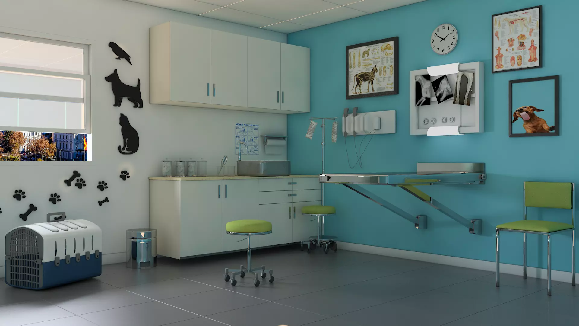 Veterinery Low-poly 3D model