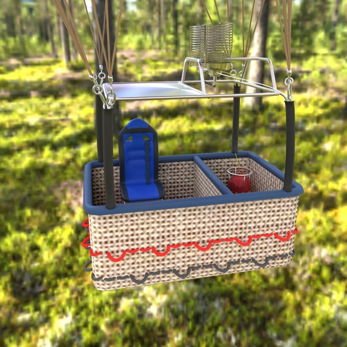 HOT AIR BALLOON 3D model_2