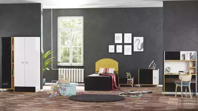 child room set 3D model