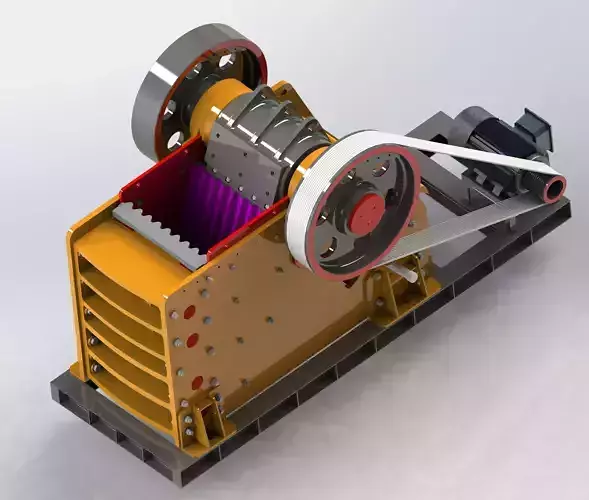 PE 1200x1600 JAW CRUSHER 3D model