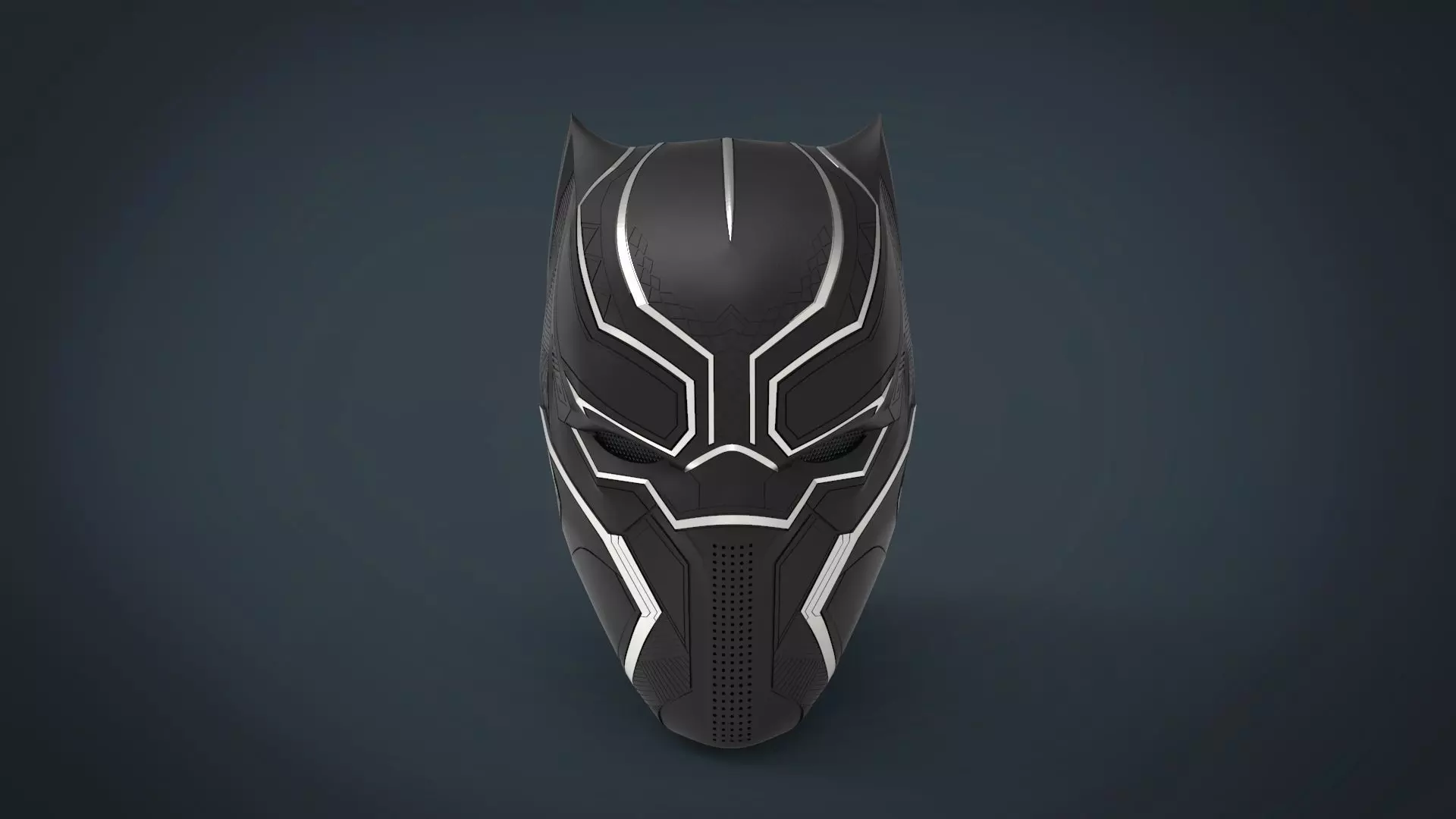 Black Panther Helmet - stl files for 3d printing 3D print model_0