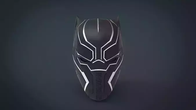 Black Panther Helmet - stl files for 3d printing 3D print model