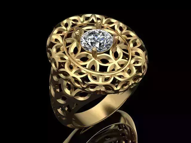 women ring  print model 3D print model