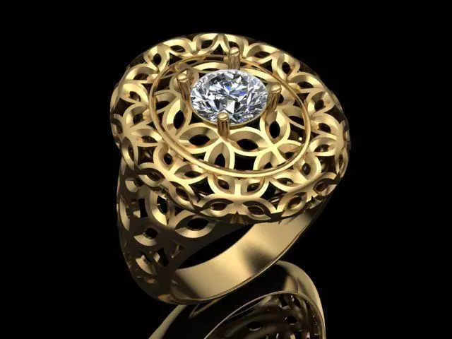 women ring print model 3D print model