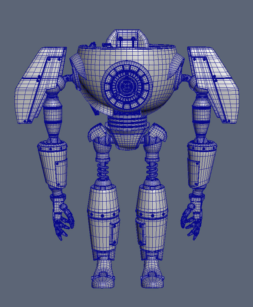 Pilot Boy and Mecha 3D model_6