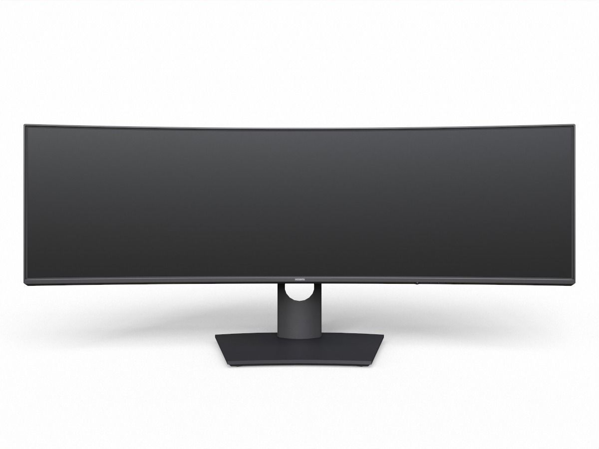 dell UltraSharp 49 inch curved monitor  Low-poly 3D model_4