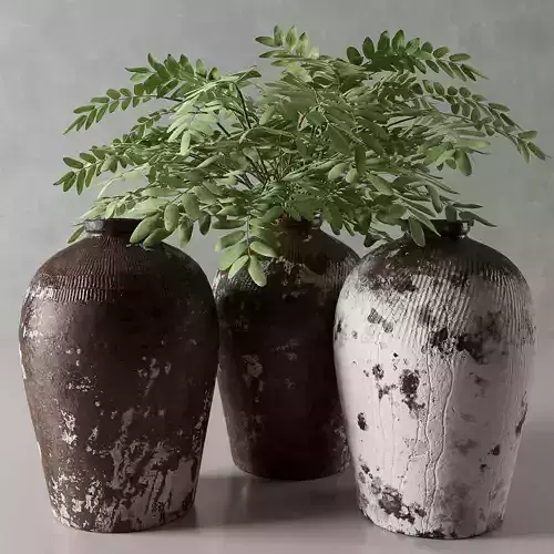 RH Rice wine vases 3D model