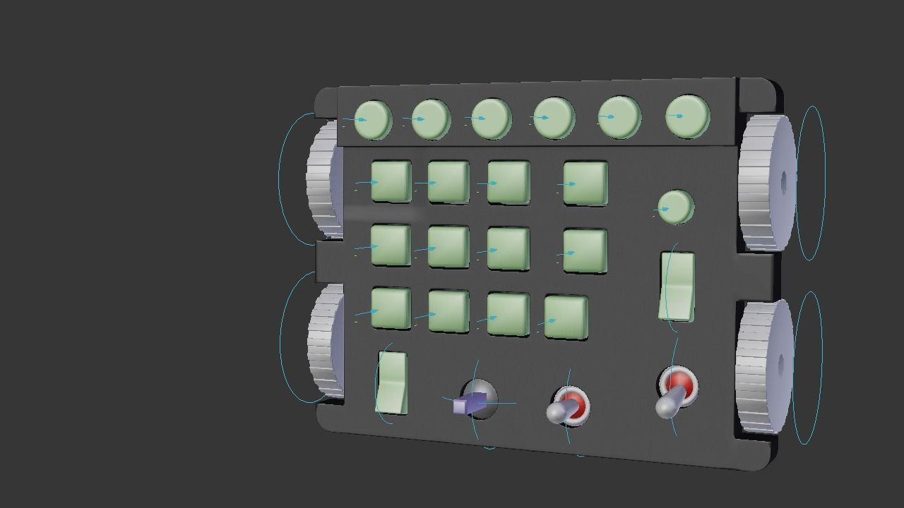 F16 Integrated Control Panel - ICP 3D model_5