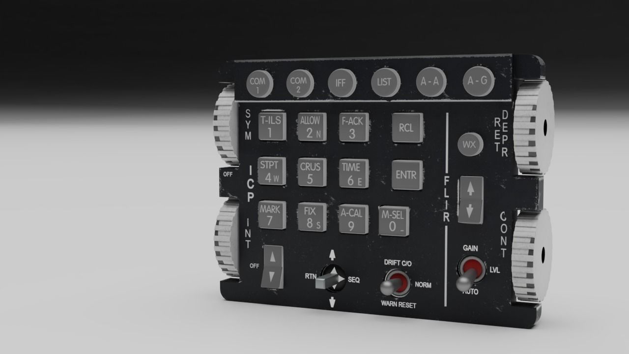 F16 Integrated Control Panel - ICP 3D model_3
