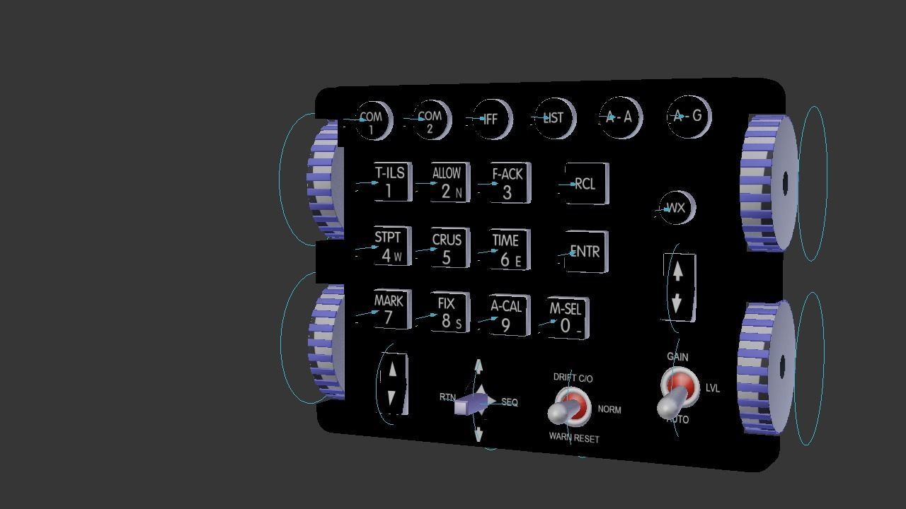 F16 Integrated Control Panel - ICP 3D model_6