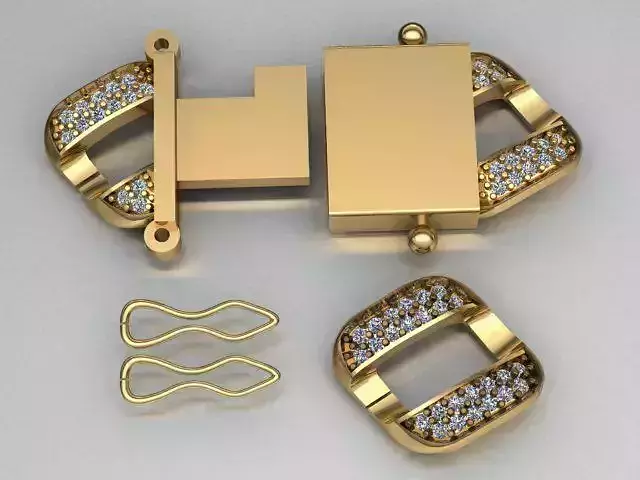 gold bracelets print model 3D print model