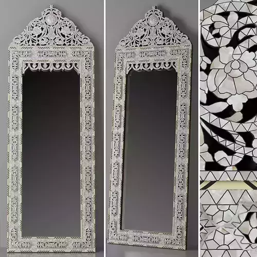 RH Hand carved inlay mirror2