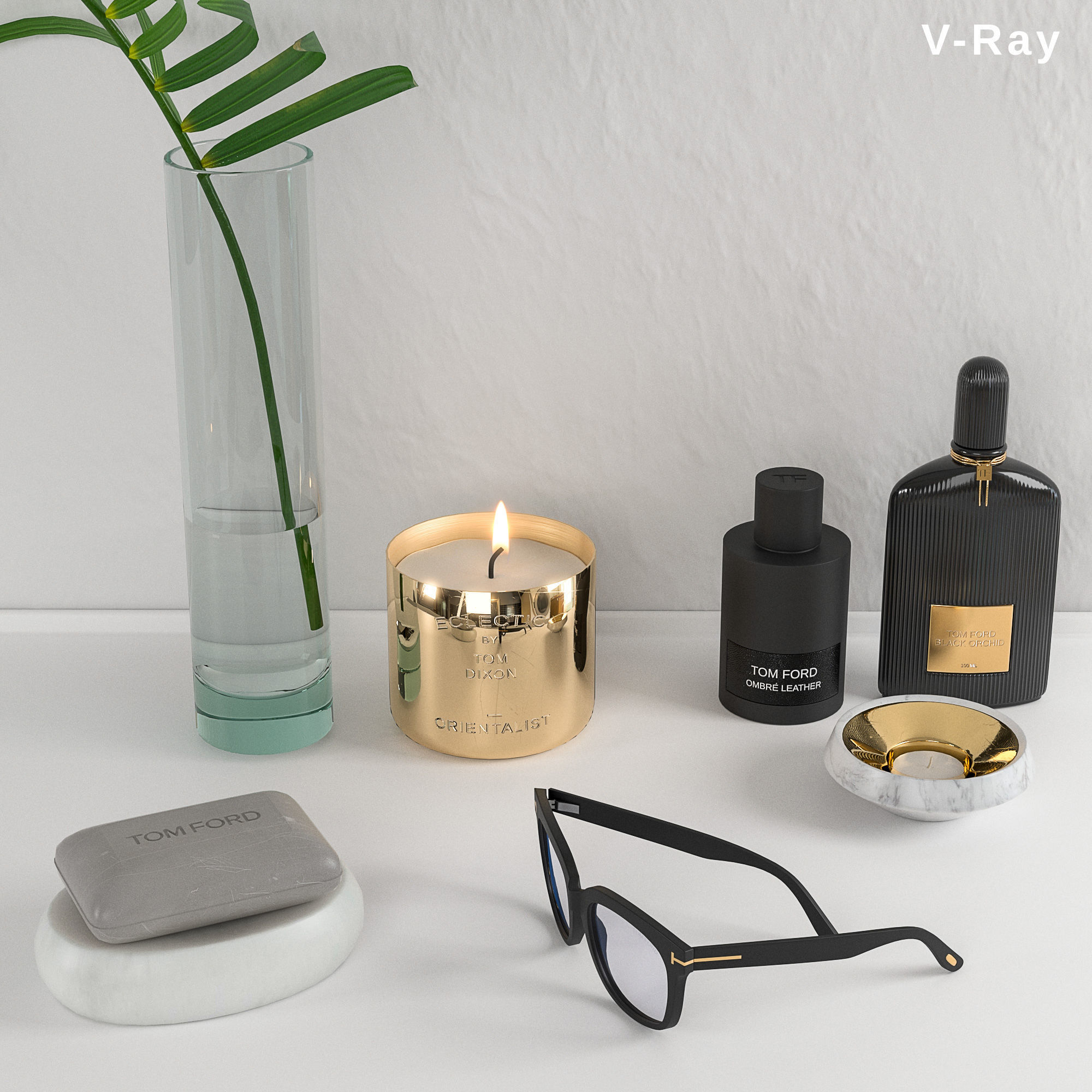 Bath decor Tom Ford  3D model_7