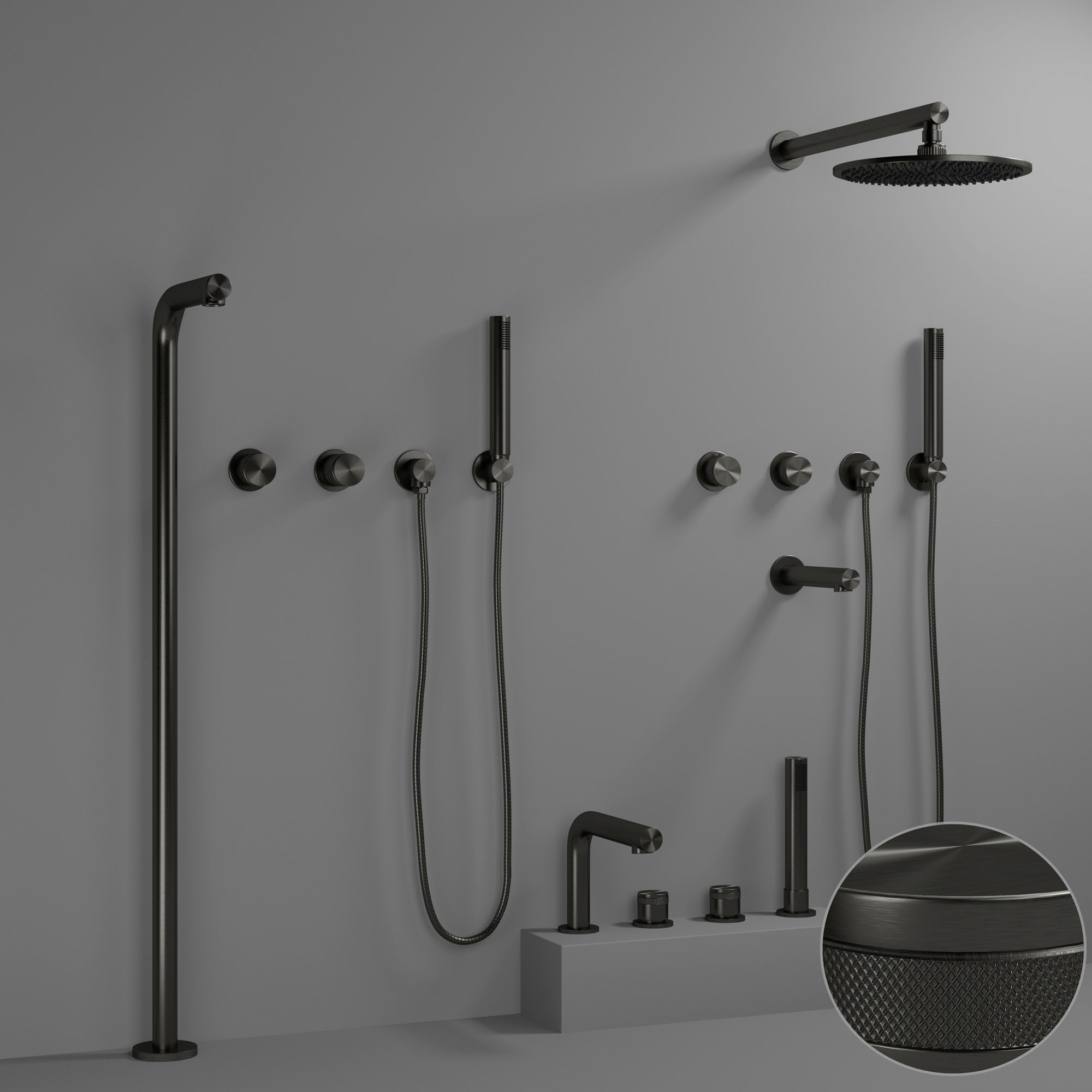 Shower Lusso stone 3D model_1