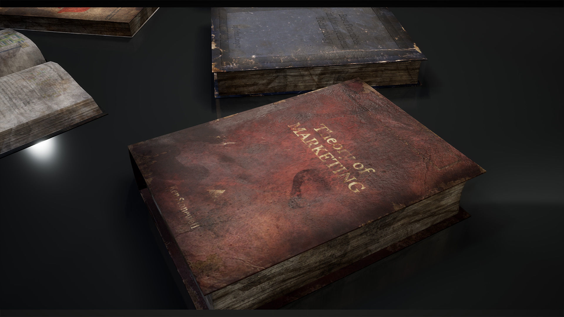 New and Old books - magazines - notes Low-poly 3D model_39