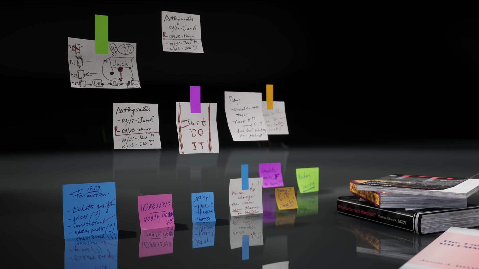 New and Old books - magazines - notes Low-poly 3D model_37