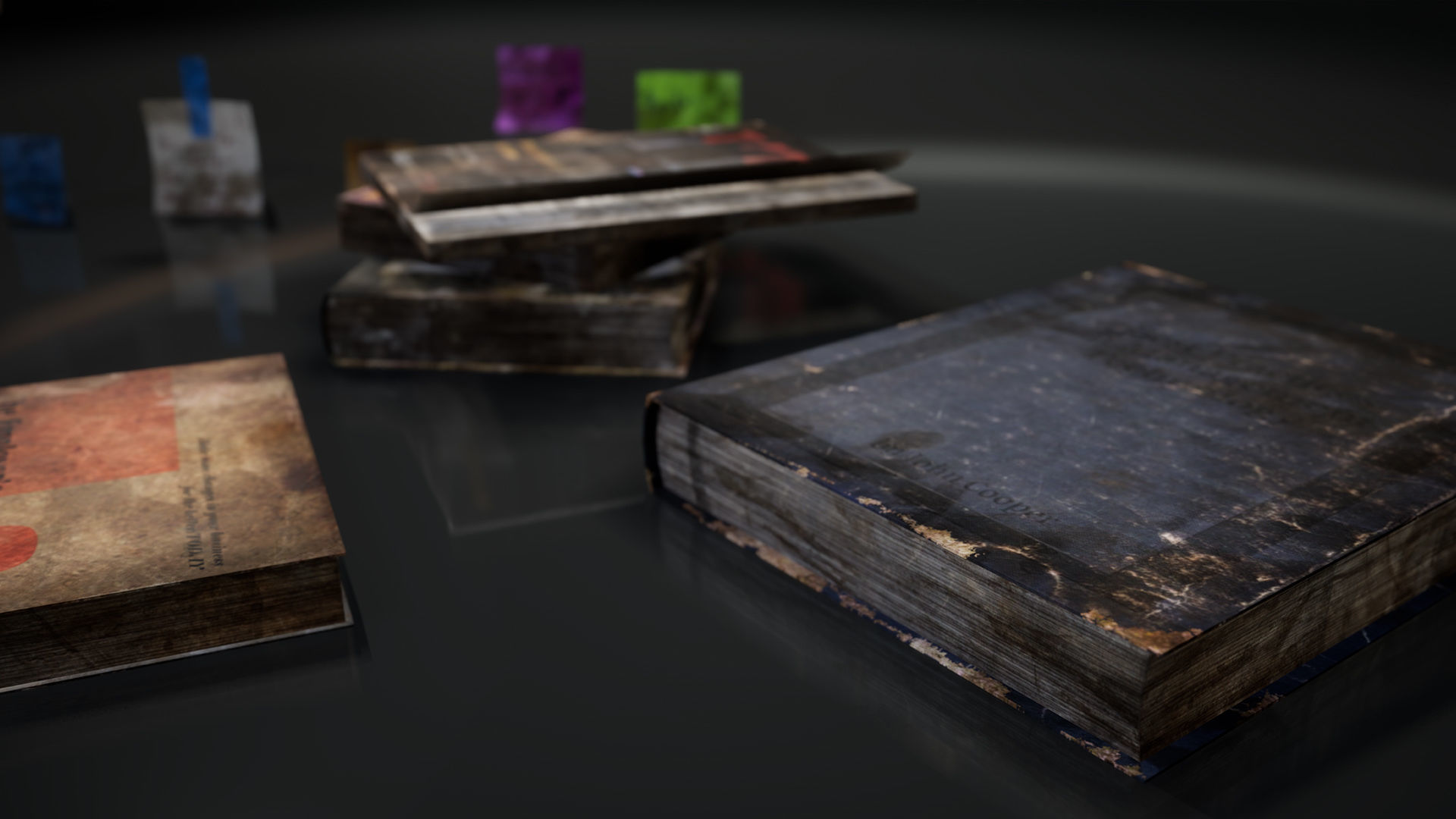 New and Old books - magazines - notes Low-poly 3D model_25